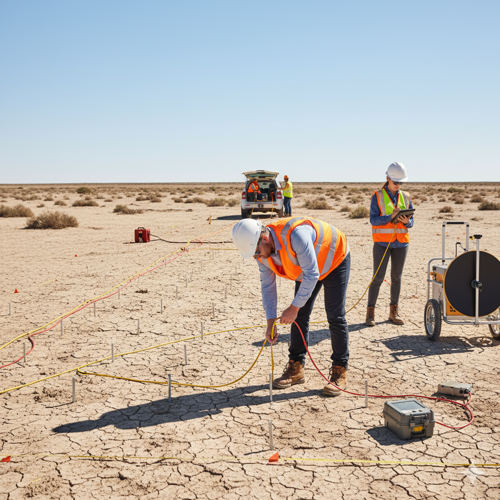 geofisico en terreno